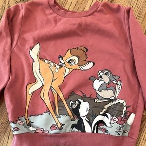 H&M Bambi crew neck sweatshirt